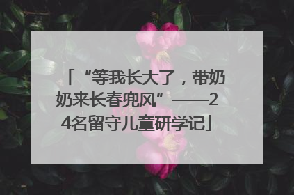“等我长大了，带奶奶来长春兜风”——24名留守儿童研学记