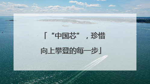 “中国芯”，珍惜向上攀登的每一步