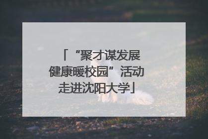 “聚才谋发展 健康暖校园”活动走进沈阳大学