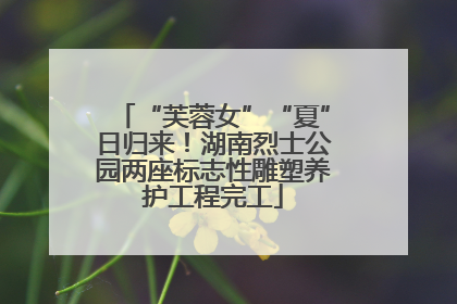 “芙蓉女”“夏”日归来！湖南烈士公园两座标志性雕塑养护工程完工