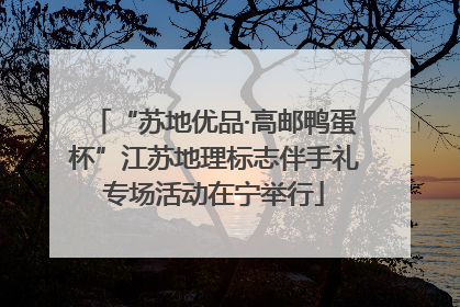 “苏地优品·高邮鸭蛋杯”江苏地理标志伴手礼专场活动在宁举行