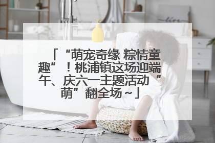 “萌宠奇缘 粽情童趣”！桃浦镇这场迎端午、庆六一主题活动“萌”翻全场～