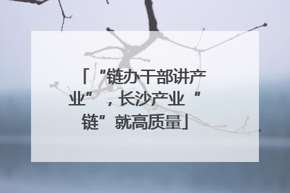 “链办干部讲产业”，长沙产业“链”就高质量