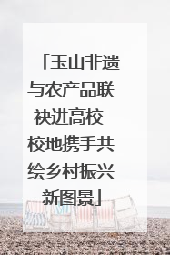玉山非遗与农产品联袂进高校 校地携手共绘乡村振兴新图景
