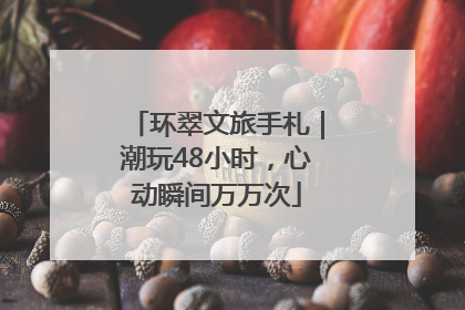 环翠文旅手札｜潮玩48小时，心动瞬间万万次