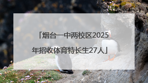 烟台一中两校区2025年招收体育特长生27人
