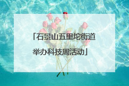 石景山五里坨街道举办科技周活动