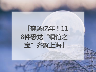 穿越亿年！118件恐龙“镇馆之宝”齐聚上海