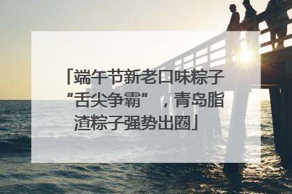 端午节新老口味粽子“舌尖争霸”，青岛脂渣粽子强势出圈