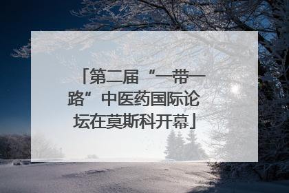 第二届“一带一路”中医药国际论坛在莫斯科开幕