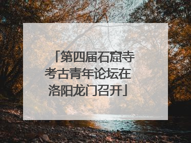 第四届石窟寺考古青年论坛在洛阳龙门召开