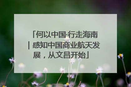 何以中国·行走海南｜感知中国商业航天发展，从文昌开始