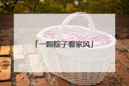 一颗粽子看家风