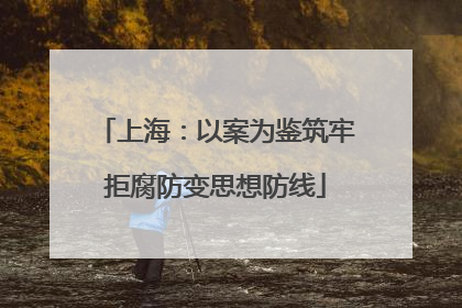 上海：以案为鉴筑牢拒腐防变思想防线