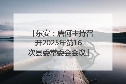 东安：唐何主持召开2025年第16次县委常委会会议