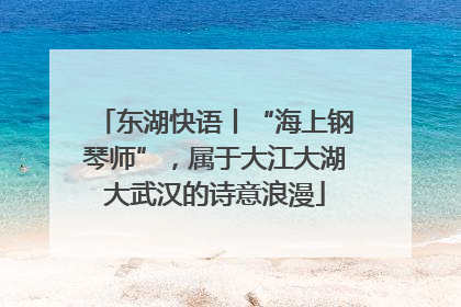 东湖快语丨“海上钢琴师”，属于大江大湖大武汉的诗意浪漫