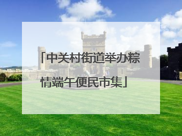 中关村街道举办粽情端午便民市集