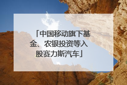 中国移动旗下基金、农银投资等入股赛力斯汽车