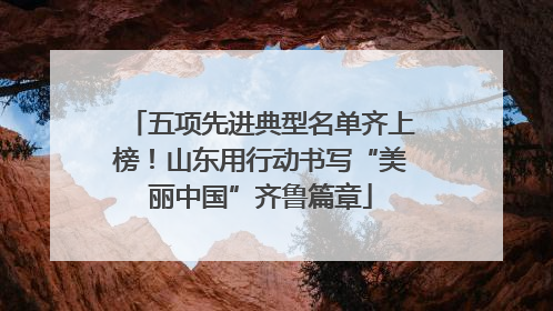 五项先进典型名单齐上榜！山东用行动书写“美丽中国”齐鲁篇章