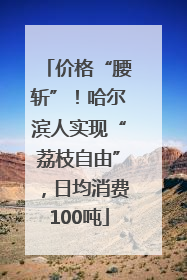价格“腰斩”！哈尔滨人实现“荔枝自由”，日均消费100吨