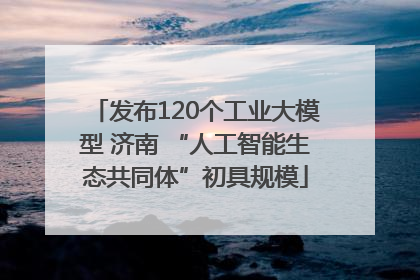 发布120个工业大模型 济南 “人工智能生态共同体”初具规模