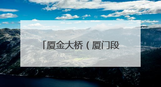 厦金大桥（厦门段），最新进展！