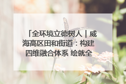 全环境立德树人｜威海高区田和街道：构建四维融合体系 绘就全环境立德树人新画卷