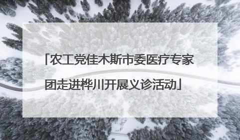 农工党佳木斯市委医疗专家团走进桦川开展义诊活动