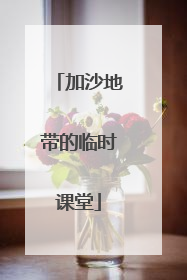 加沙地带的临时课堂