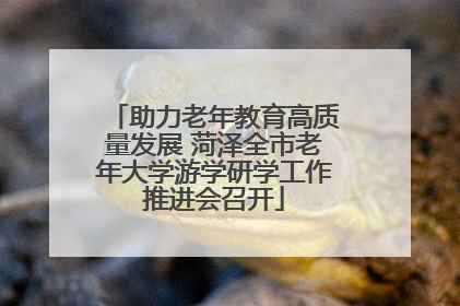 助力老年教育高质量发展 菏泽全市老年大学游学研学工作推进会召开