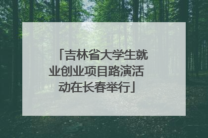 吉林省大学生就业创业项目路演活动在长春举行