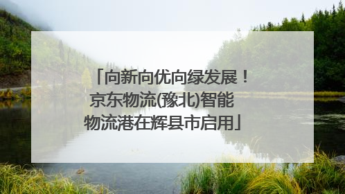 向新向优向绿发展！京东物流(豫北)智能物流港在辉县市启用