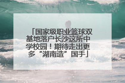 国家级职业篮球双基地落户长沙这所中学校园！期待走出更多“湖南造”国手