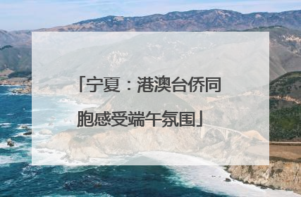 宁夏：港澳台侨同胞感受端午氛围