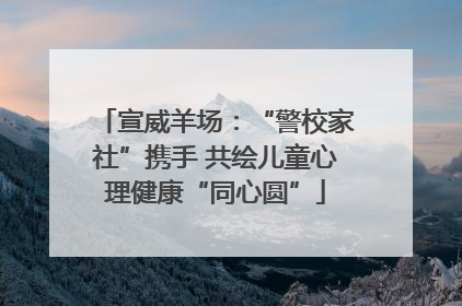 宣威羊场：“警校家社”携手 共绘儿童心理健康“同心圆”