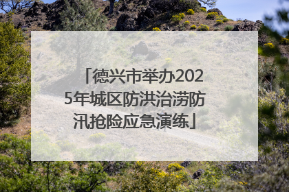 德兴市举办2025年城区防洪治涝防汛抢险应急演练