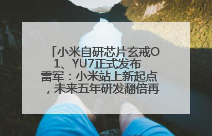 小米自研芯片玄戒O1、YU7正式发布 雷军：小米站上新起点，未来五年研发翻倍再投2000亿元