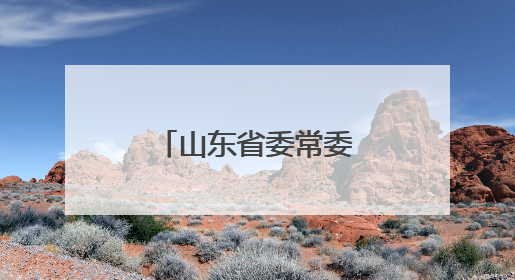 山东省委常委会召开会议