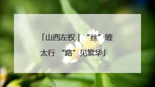 山西左权｜“丝”缠太行 “路”见繁华