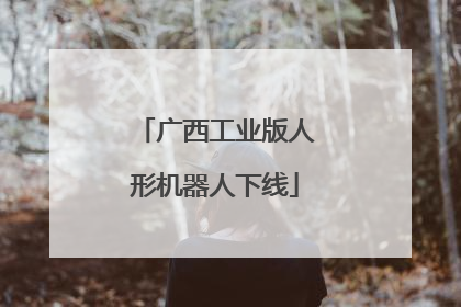 广西工业版人形机器人下线