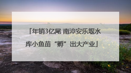 年销3亿尾 南漳安乐堰水库小鱼苗“孵”出大产业