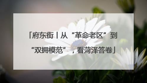 府东街丨从“革命老区”到“双拥模范”，看菏泽答卷