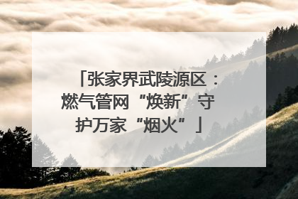 张家界武陵源区：燃气管网“焕新”守护万家“烟火”