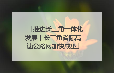 推进长三角一体化发展｜长三角省际高速公路网加快成型