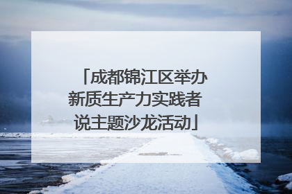 成都锦江区举办新质生产力实践者说主题沙龙活动