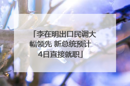 李在明出口民调大幅领先 新总统预计4日直接就职
