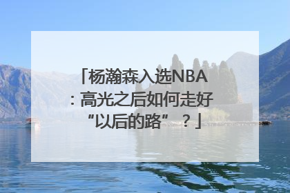 杨瀚森入选NBA：高光之后如何走好“以后的路”？
