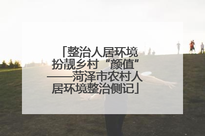整治人居环境 扮靓乡村“颜值”——菏泽市农村人居环境整治侧记