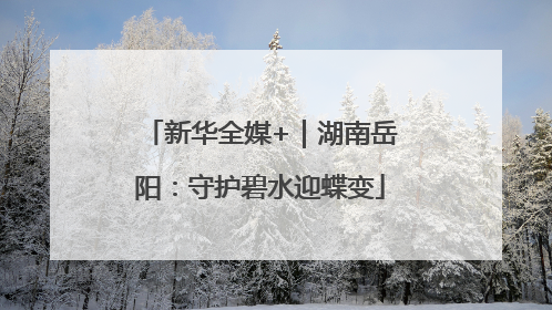 新华全媒+｜湖南岳阳：守护碧水迎蝶变
