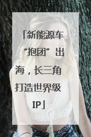 新能源车“抱团”出海，长三角打造世界级IP